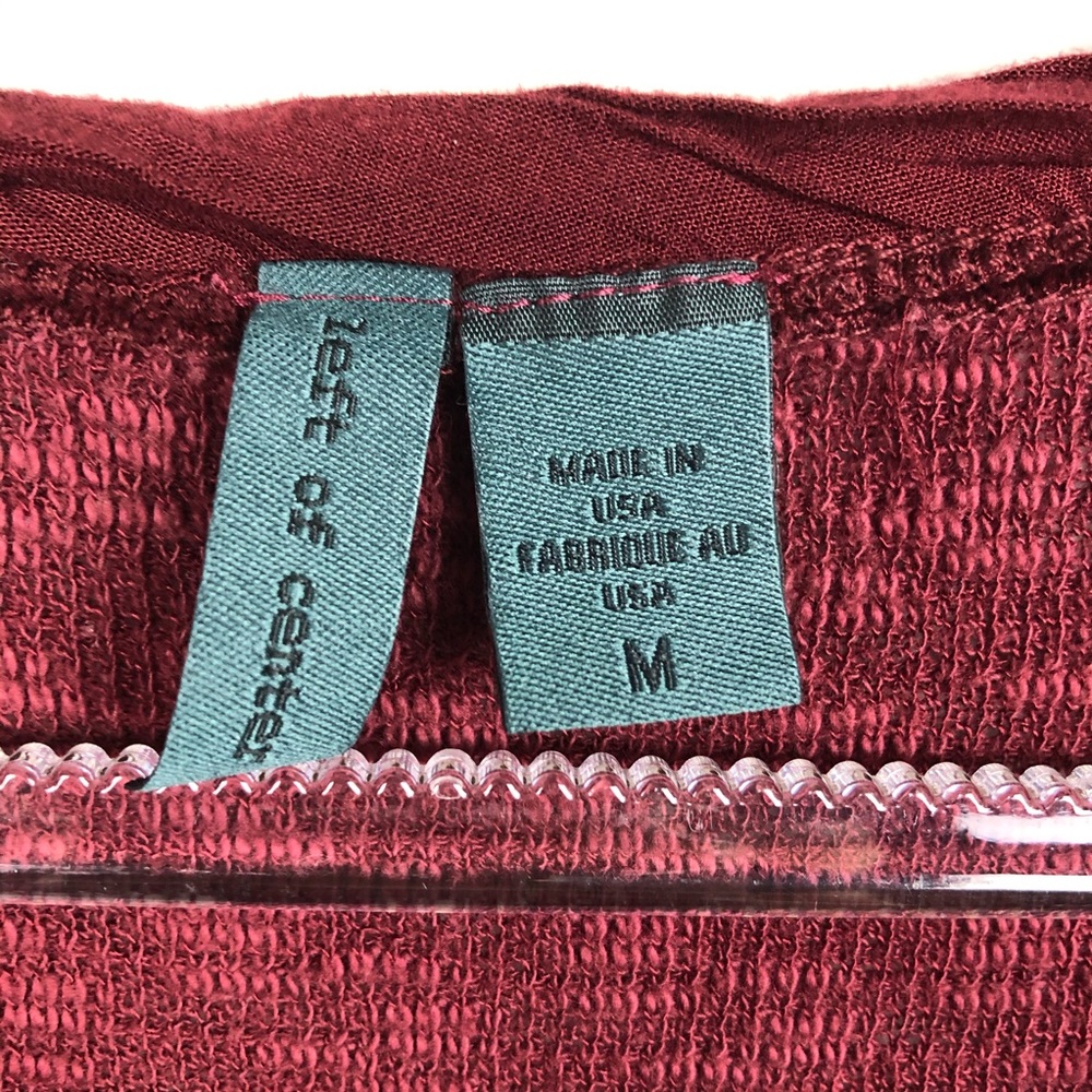 Anthropologie Left of Center Burgundy Pullover - Picture 6 of 6
